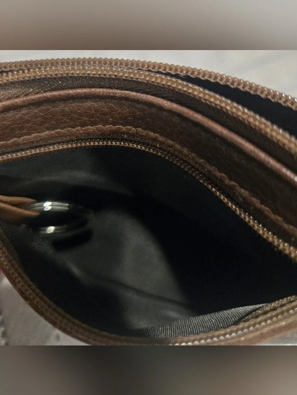 Buxton Brown Genuine Leather Men’s ID Wallet